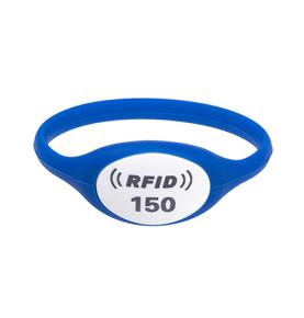 Karta e parkut zbavitës të ujit RFID Kartë dore ID/IC silikoni me rrip dore Karta me kyçje inteligjente mund të printojë shkronja