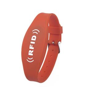 Rrip dore silikoni rfid ID IC kartë me rrip dore të përbërë me frekuencë të dyfishtë byzylyk NFC palestër i papërshkueshëm nga uji byzylyk parku ujor