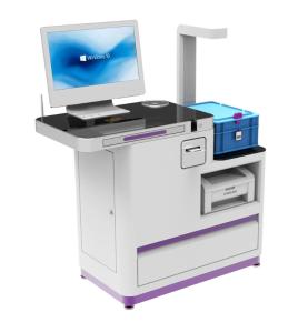 Hospital RFID Workstation Hyrja dhe Printimi i Etiketave Makinë për marrjen e fotografive