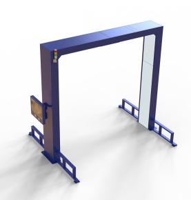 Korniza e hyrjes dhe daljes së artikujve të inventarit të aseteve të depove të mëdha të derës së kanalit UHF RFID, makineri kundër vjedhjes