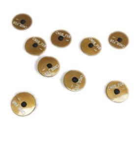 Fleksibël FPC etiketë elektronike me diametër 8mm bizhuteri kundër falsifikimit të paketimit të etiketës chip opsional Etiketë anti-metalike NFC