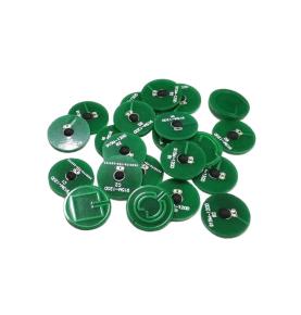 Material PCB etiketë UHF rezistente ndaj temperaturës së lartë 12 mm Protokolli elektronik i etiketës RFID ISO/IEC18000-6