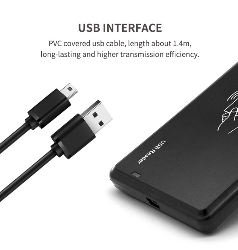 Lexuesi i kartave USB RFID pa kontakt në desktop për 125 khz