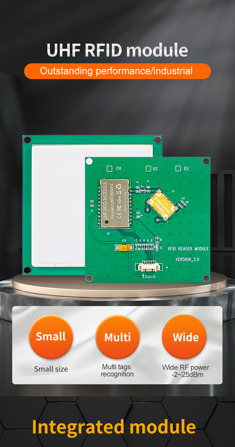 Moduli i lexuesit të etiketave RFID Modul UHF RFID për Menaxhimin e Modulit të Lexuesit të Pajisjeve