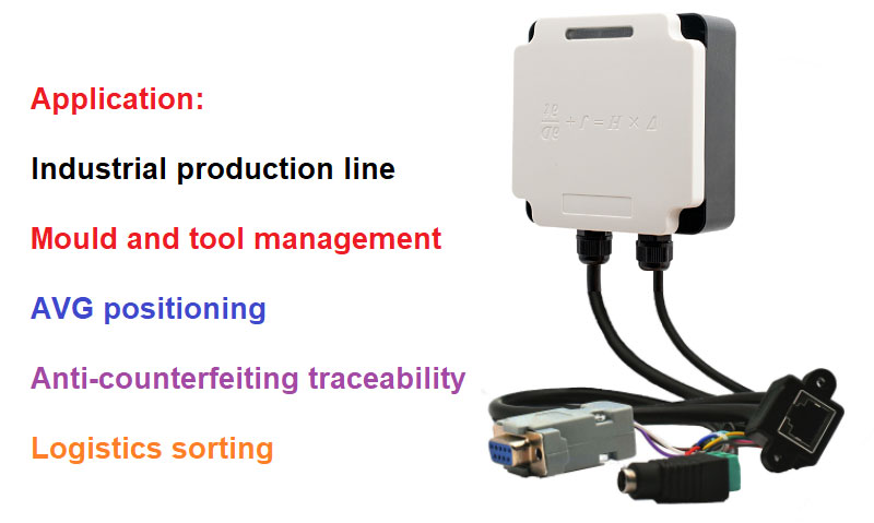 RFID Reader Industrial UDH1FM Management RFID Modbus line-in lidhur PLC 4