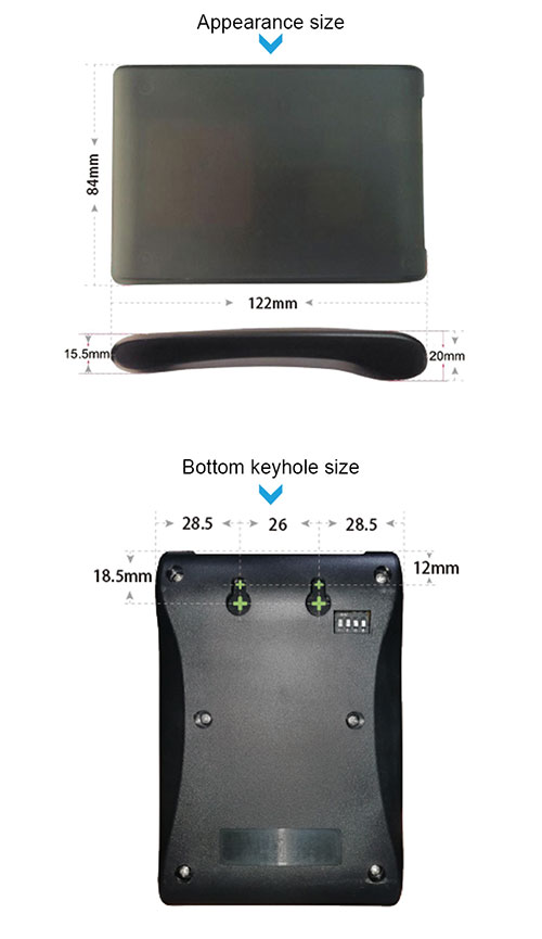 Portë serike Wigand komunikim 2dBi desktopg reader UHF RFID
