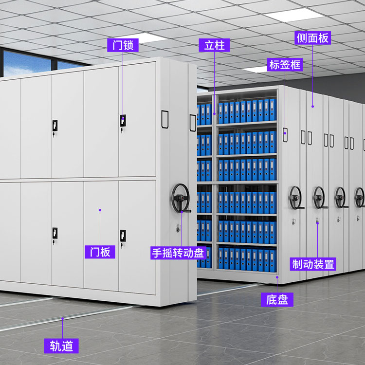 Dhomë inteligjente RFID gjurmuese kompakte RFID kabineti çeliku elektrik inteligjent kompakt kabineti 2