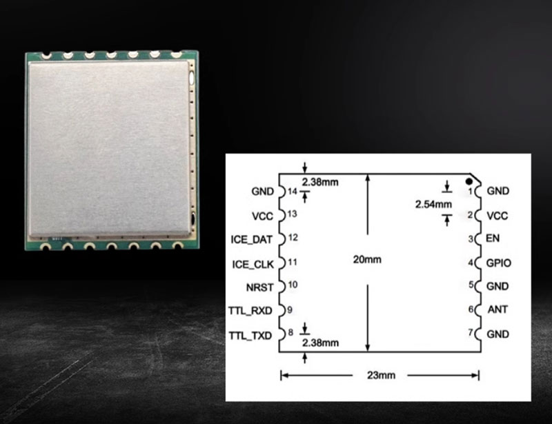 Moduli i lexuesit UHF RFID identifikues i modulit të frekuencës së radios TTL