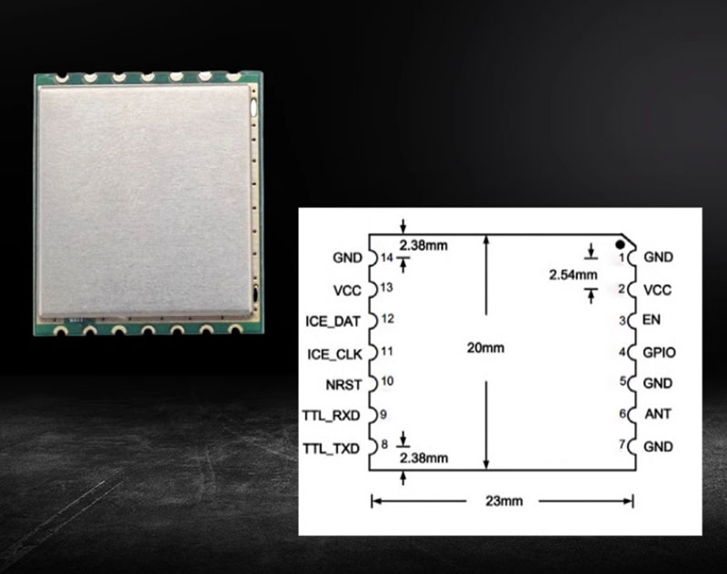 UHF RFID moduli i identifikimit të frekuencave të frekuencës TTL moduli i leximit të frekuencës elektronike të radios TTL tag
